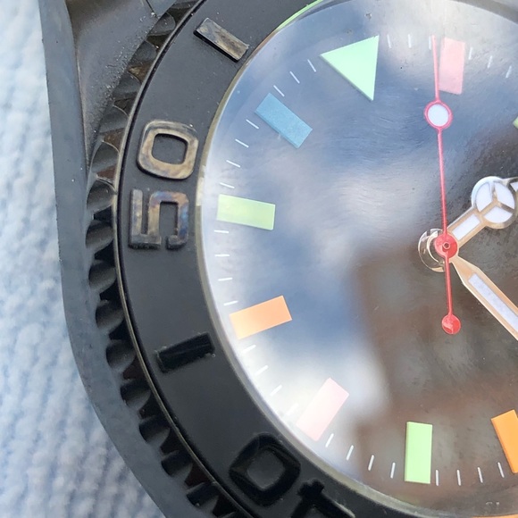 EUC 40mm Parnis Automatic PVD S/S Case Colorful Dial - Picture 6 of 7